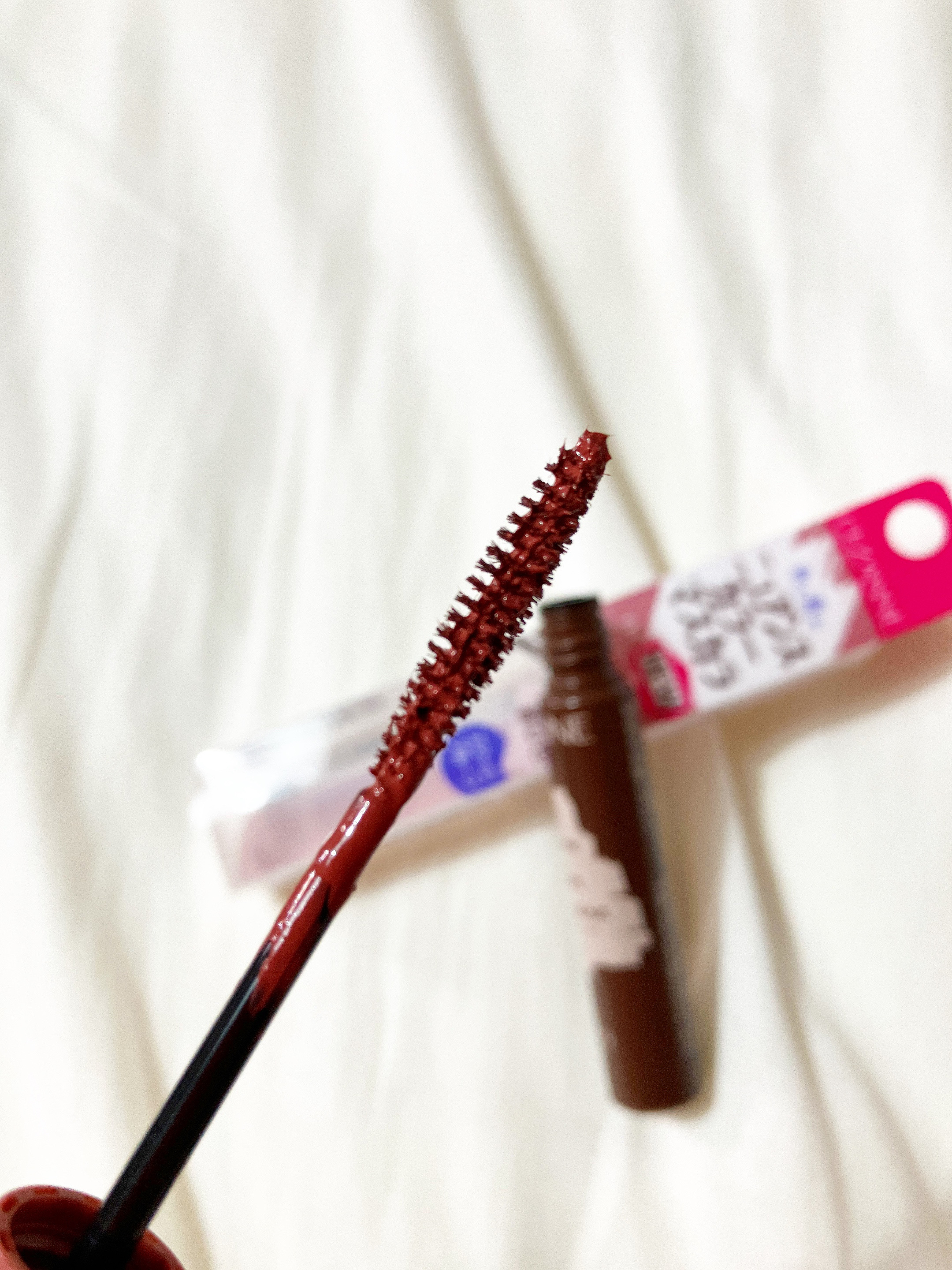 ニュアンスカラーマスカラ 01 ラズベリーブラウン/CEZANNE/マスカラを使ったクチコミ（2枚目）