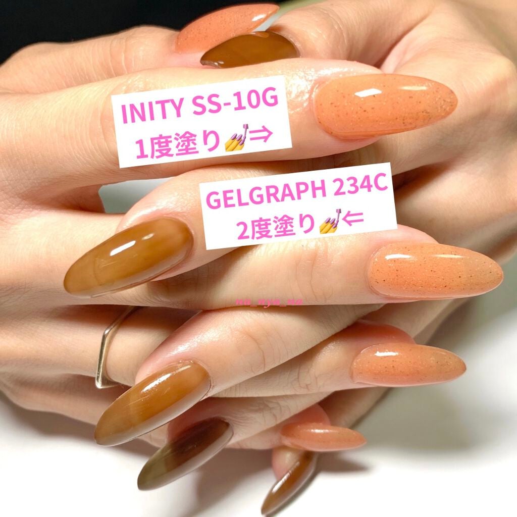 カラージェル/INITY/ジェルネイルを使ったクチコミ(2枚目)