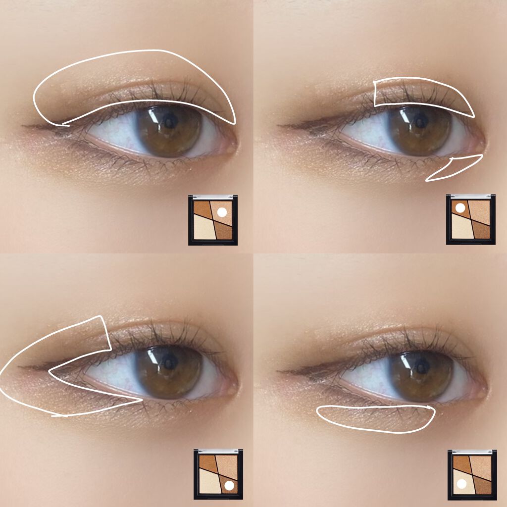 UR GLAM　VELVET EYE COLOR PALETTE/U R GLAM/アイシャドウパレットを使ったクチコミ（3枚目）