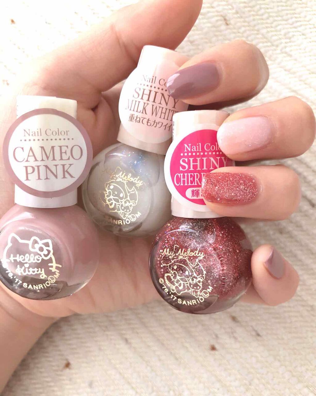 サンリオネイル/DAISO/マニキュアを使ったクチコミ（1枚目）
