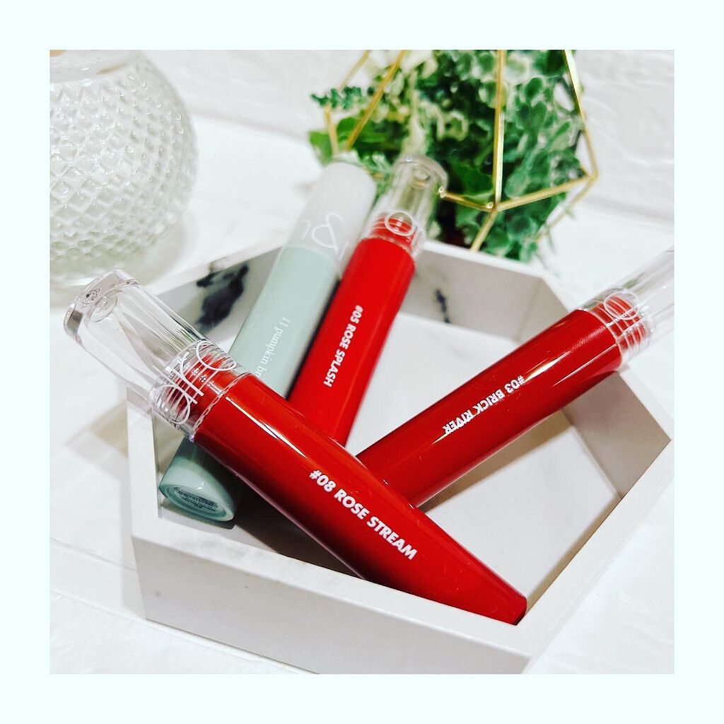 グラスティングウォーターティント/rom&nd/リップティントを使ったクチコミ（1枚目）