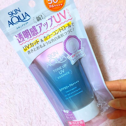 スキンアクア トーンアップUVエッセンス/スキンアクア/日焼け止めクリームを使ったクチコミ(1枚目)