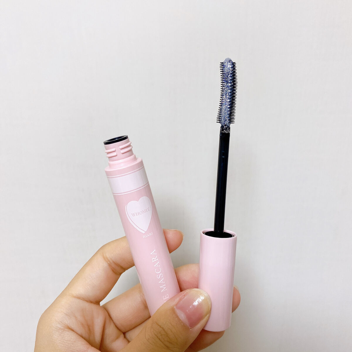 ラメマスカラ シルバー/WHOMEE/マスカラを使ったクチコミ（1枚目）