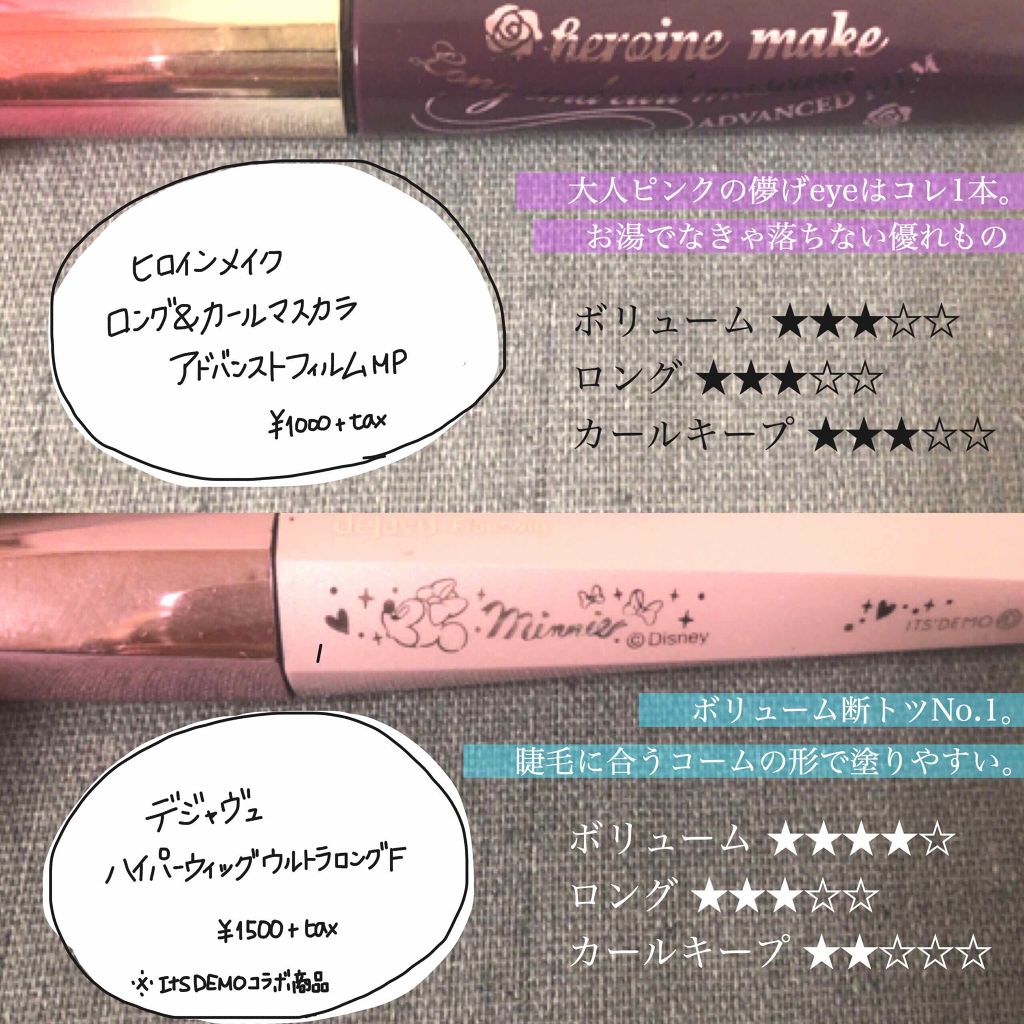 ロング＆カールマスカラ アドバンストフィルム/ヒロインメイク/マスカラを使ったクチコミ（3枚目）