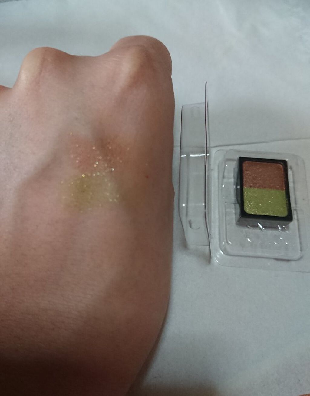 カスタムシャドウ/ドーリーウインク/単色アイシャドウを使ったクチコミ（2枚目）