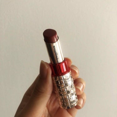 マキアージュドラマティックルージュEX RD533💄　
値段3080円(税込)

マキアージュのホームページで、カメラを使い、自分の唇にリップの色味を合成することができ、それで似合う色を探しました🥰🥰
