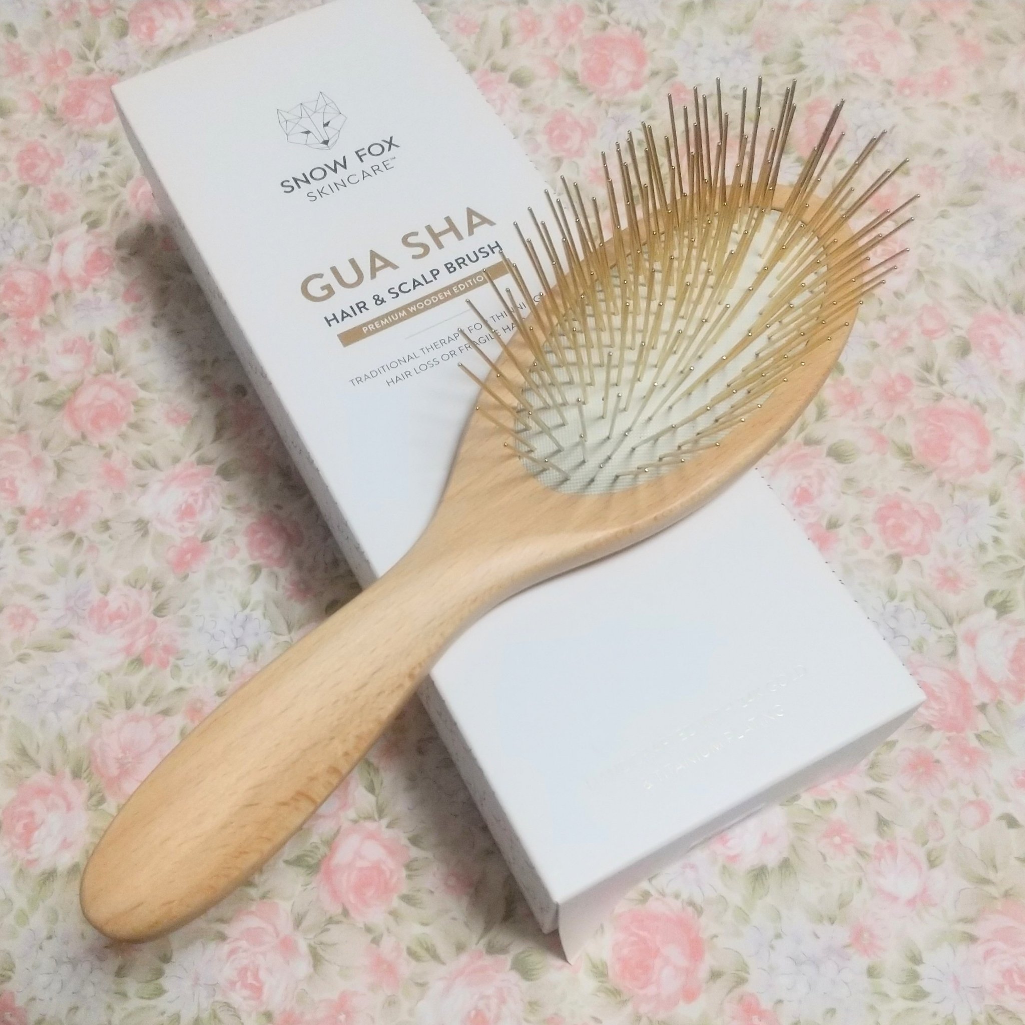 プレミアム FOXカッサ ウッド ヘアブラシ/SNOW FOX SKINCARE/メイクブラシを使ったクチコミ（1枚目）