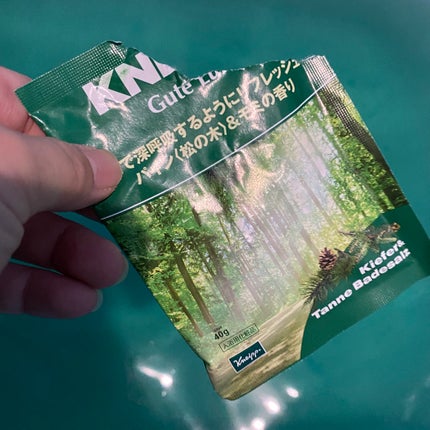 クナイプ グーテルフト バスソルト パイン<松の木>&モミの香り/クナイプ/無機塩系入浴剤を使ったクチコミ(2枚目)