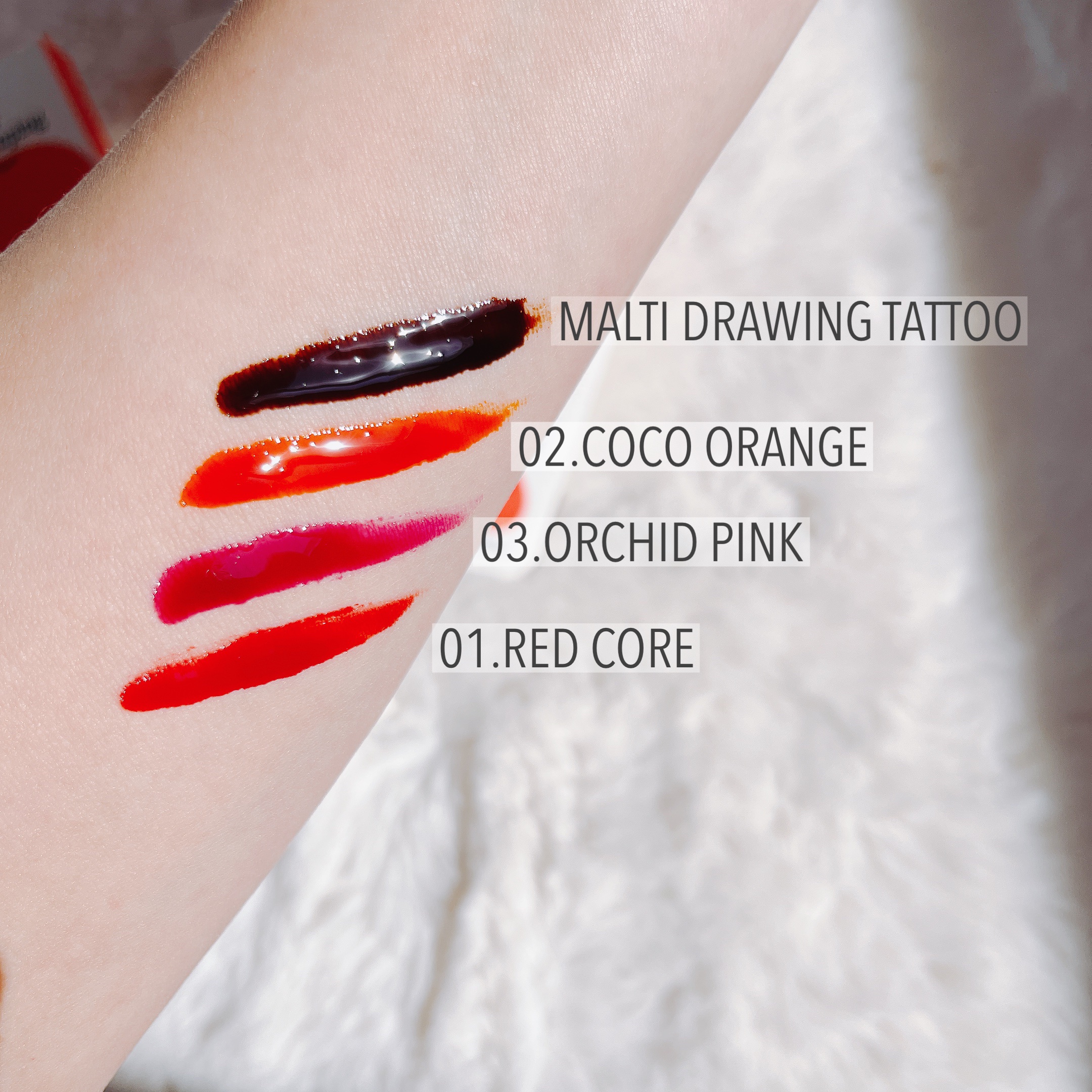 マルチドローイングタトゥー/ベリサム/シェーディングを使ったクチコミ（3枚目）