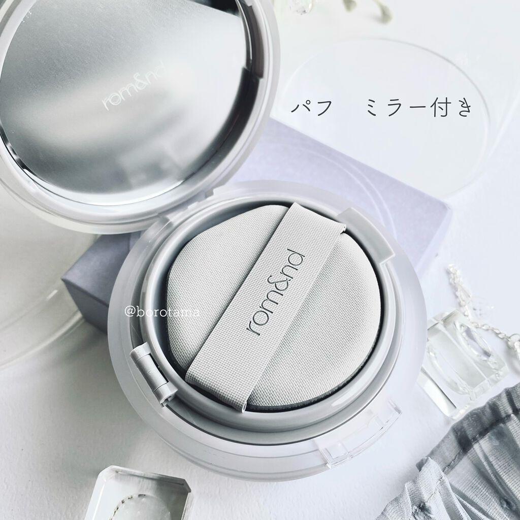 ヌーゼロクッション/rom&nd/クッションファンデーションを使ったクチコミ(6枚目)