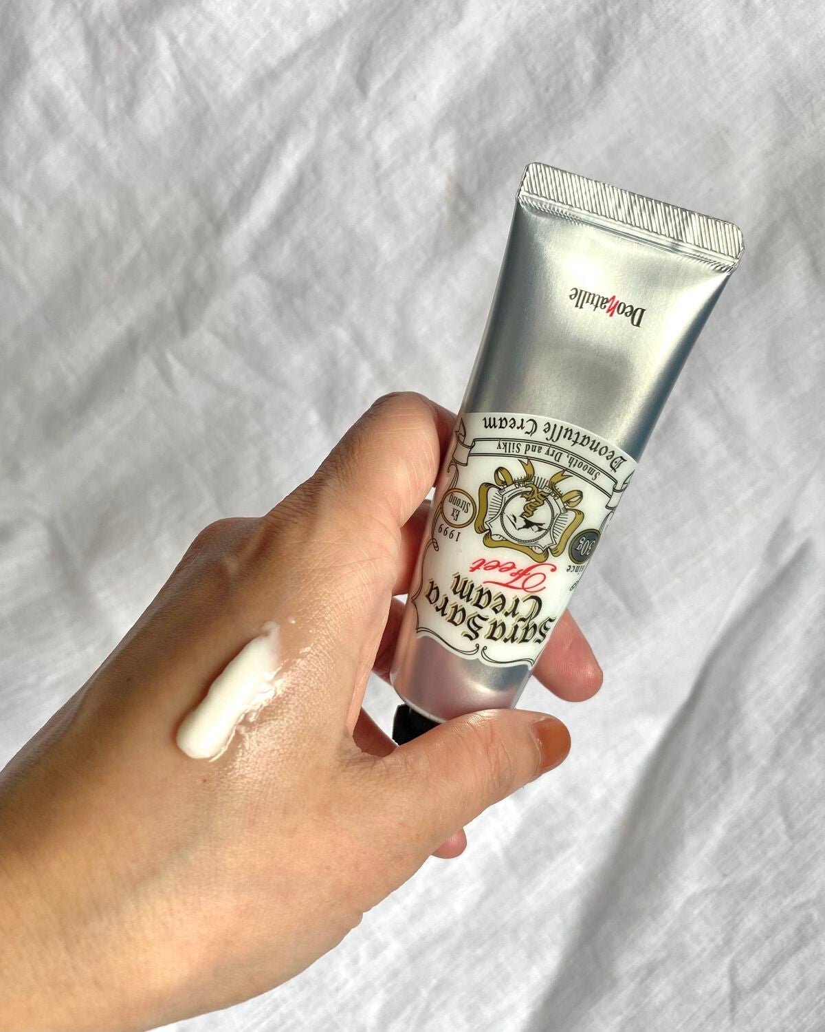 薬用足指さらさらクリーム/デオナチュレ/デオドラント・制汗剤を使ったクチコミ(2枚目)