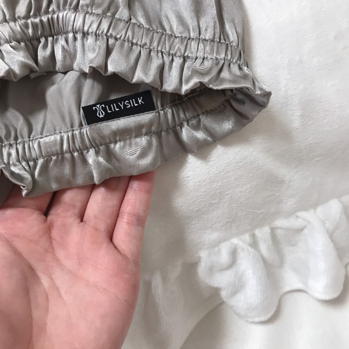 シルク ナイトキャップ ロングヘア用/LilySilk/ヘアケアグッズを使ったクチコミ（3枚目）