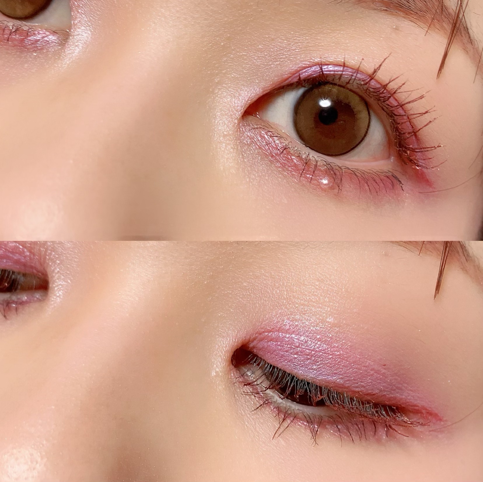 シャイニングラッシュマスカラ EX01 Glisten Berry/LUNASOL/マスカラを使ったクチコミ（3枚目）