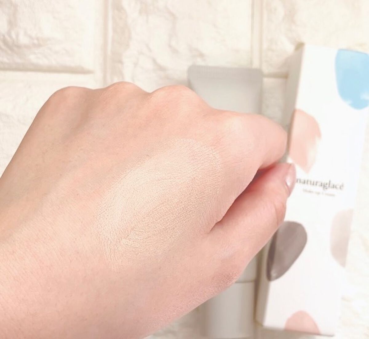 メイクアップ クリームＮ 02 ナチュラルベージュ/ナチュラグラッセ/化粧下地を使ったクチコミ（2枚目）