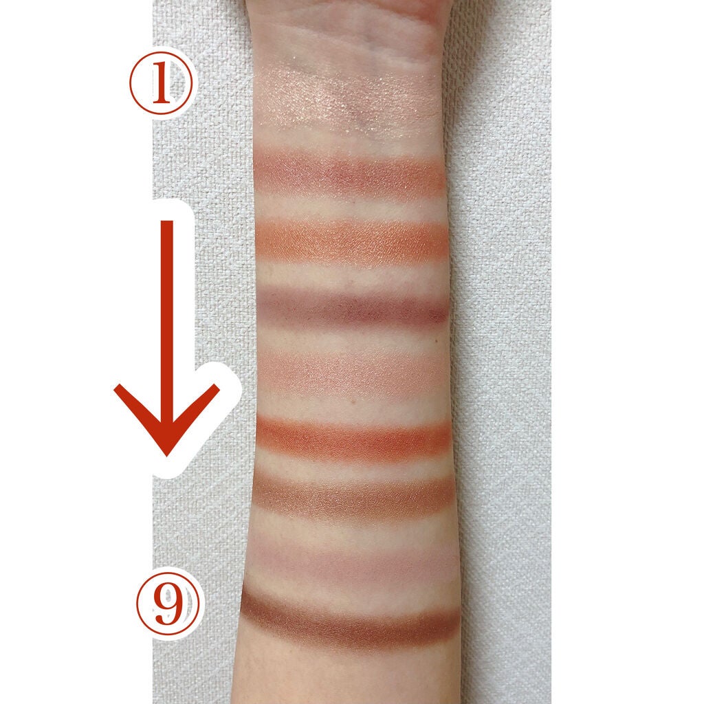 UR GLAM BLOOMING EYE COLOR PALETTE/U R GLAM/アイシャドウパレットを使ったクチコミ(3枚目)