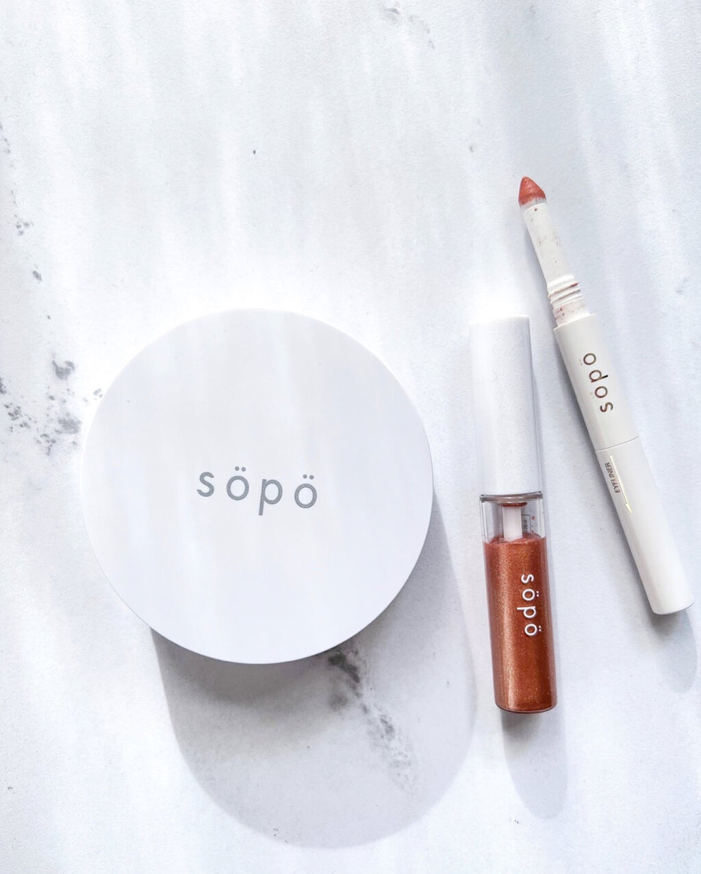 パウダー&ライナー/sopo/スティックアイシャドウを使ったクチコミ（1枚目）