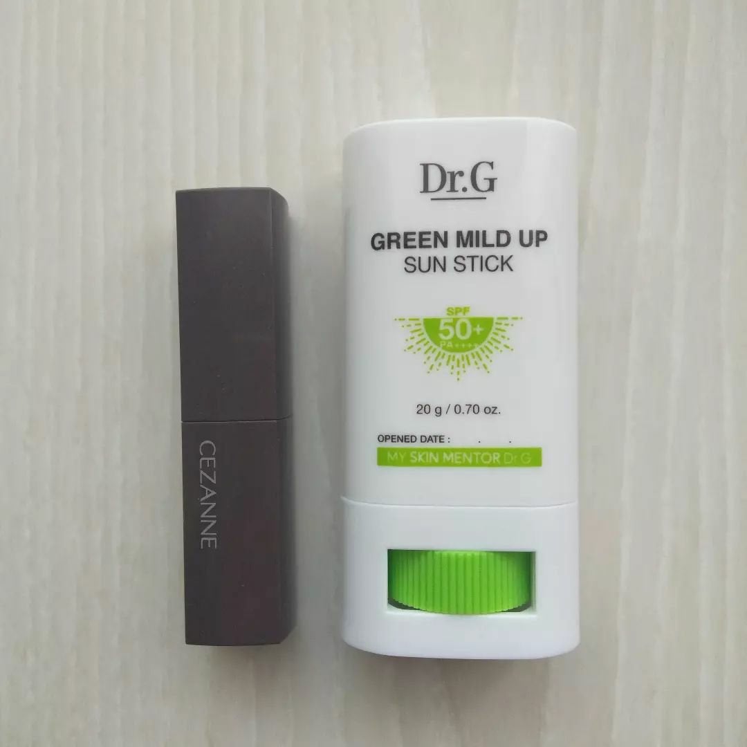 グリーンマイルドサンスティック SPF50+ PA++++/Dr.G/日焼け止めスティックを使ったクチコミ(3枚目)