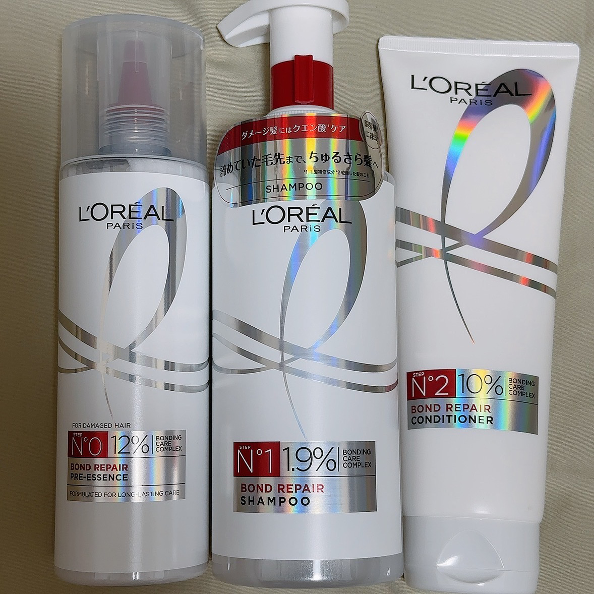 ロレアル パリ ボンド リペア シャンプー／コンディショナー/ロレアル パリ/市販シャンプーを使ったクチコミ（2枚目）