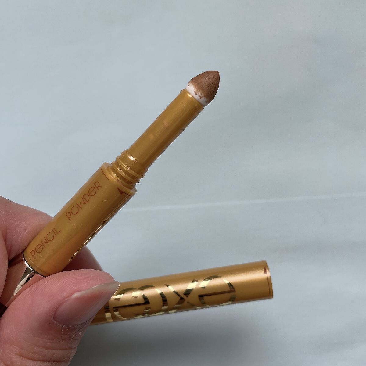 パウダー＆ペンシル　アイブロウＥＸ PD11 アプリコットブラウン/excel/アイブロウペンシルを使ったクチコミ（3枚目）