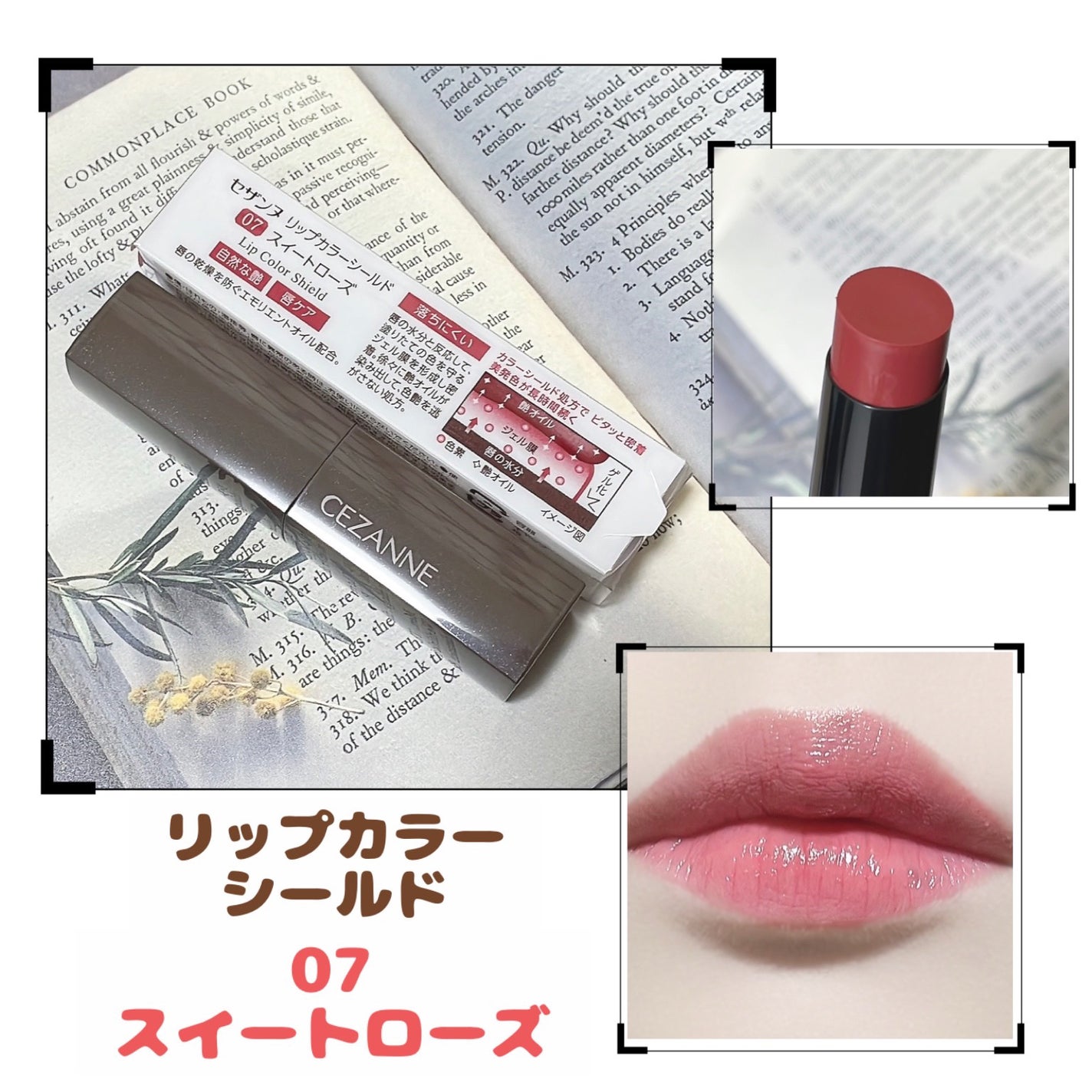 リップカラーシールド/CEZANNE/口紅を使ったクチコミ(1枚目)