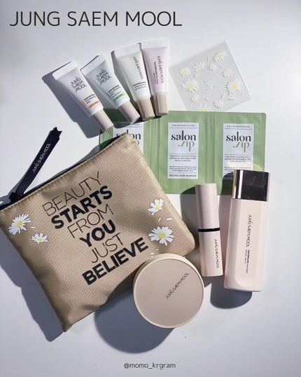 JUNG SAEM MOOL エッセンシャルムルスティックのクチコミ「𝐉𝐔𝐍𝐆 𝐒𝐀𝐄𝐌 𝐌𝐎𝐎𝐋/フルベースメイクレビュー
 ̄ ̄ ̄ ̄ ̄ ̄ ̄ ̄ ̄ ̄ ̄ ̄ ̄ ̄ ̄ ̄ ̄ ̄ ̄.....」(1枚目)