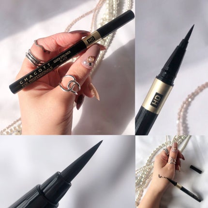 チャコット・コスメティクス HDクイックアイライナーのクチコミ「.
CHACOTTのアイライナーとマスカラを
使ってメイクしてみたよ🦋✨
∴‥∵‥∴‥∵.....」(3枚目)