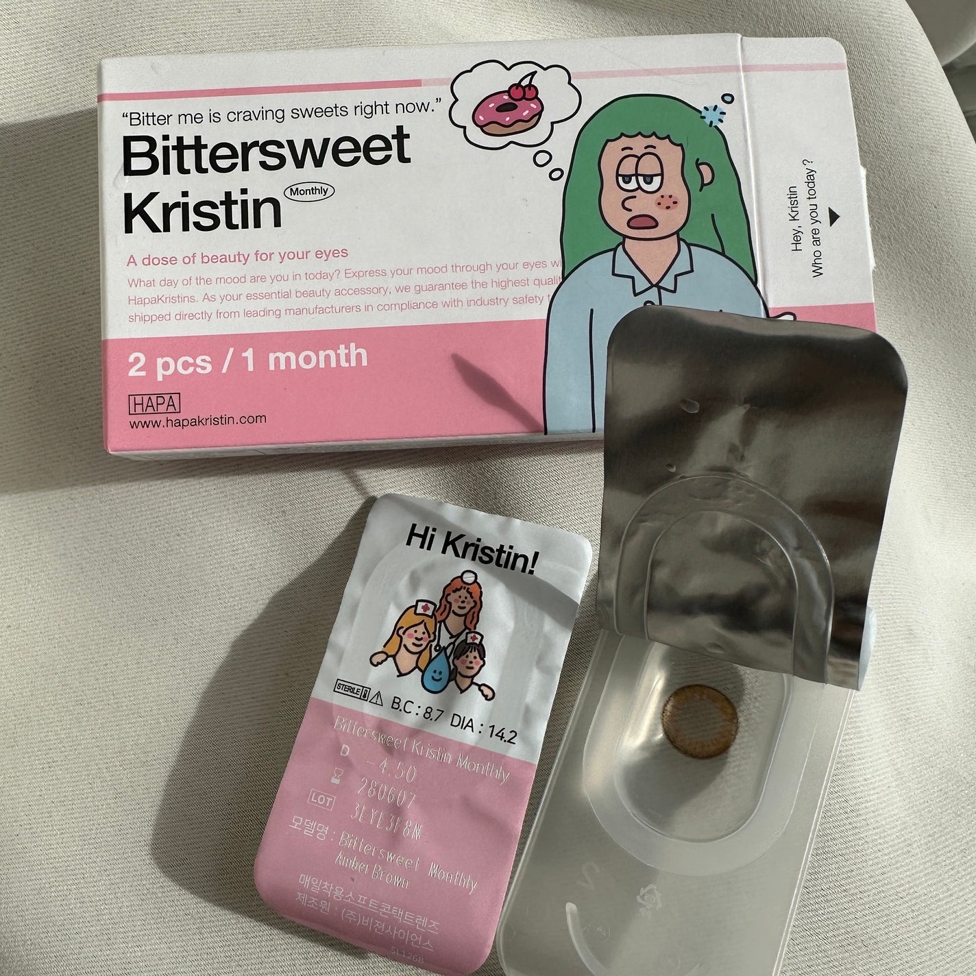 ビタースイートクリスティン/Hapa kristin/カラーコンタクトレンズを使ったクチコミ(2枚目)