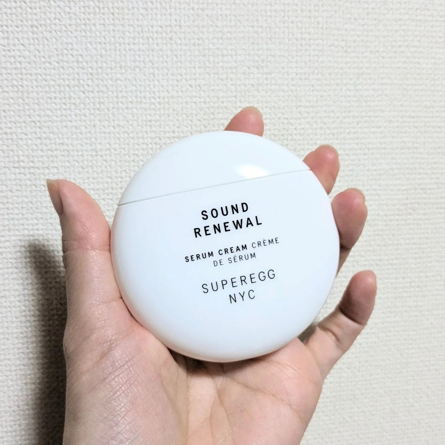 サウンド リニューアル セラムクリーム/SUPEREGG /フェイスクリームを使ったクチコミ(2枚目)