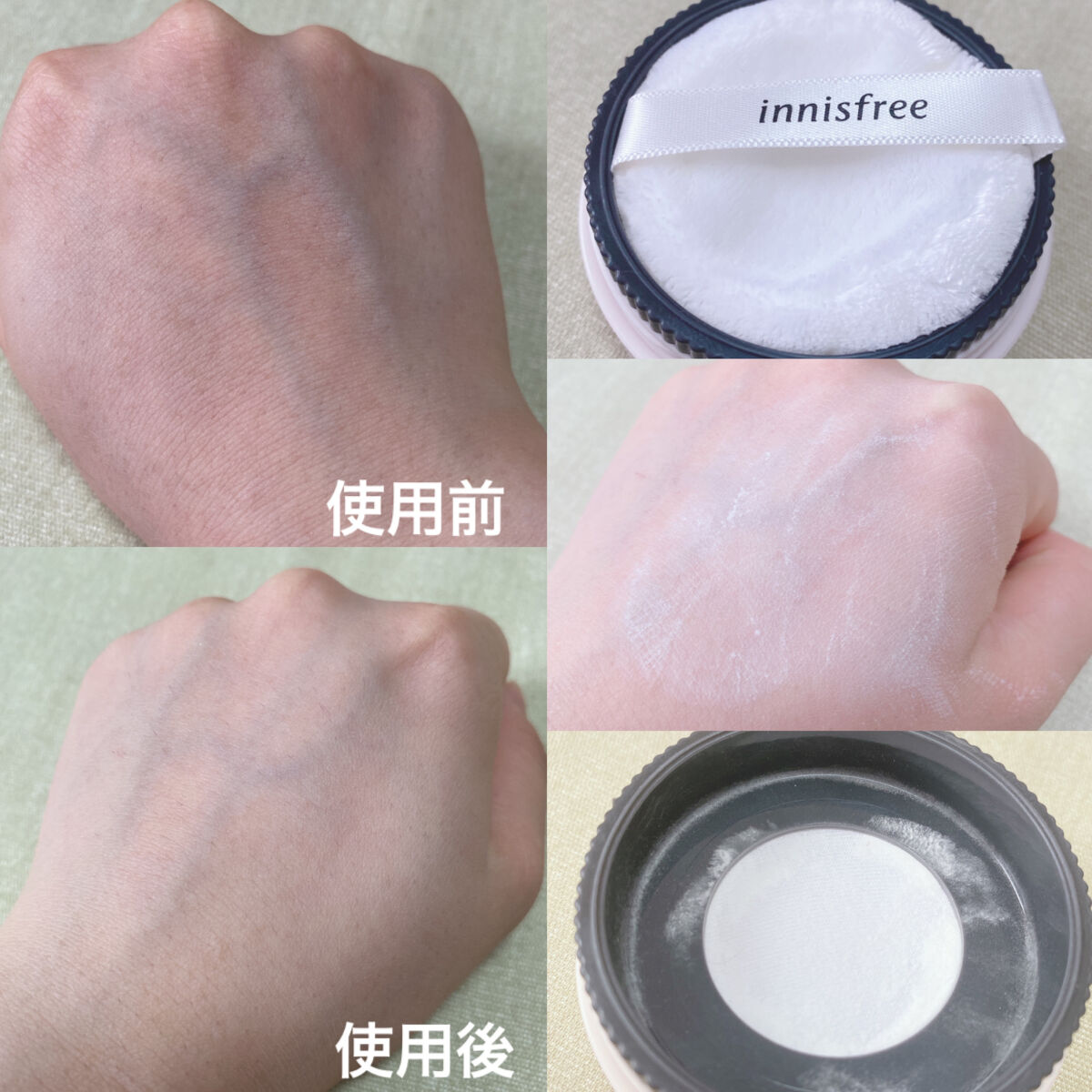 ポアブラー パウダー/innisfree/ルースパウダーを使ったクチコミ（2枚目）