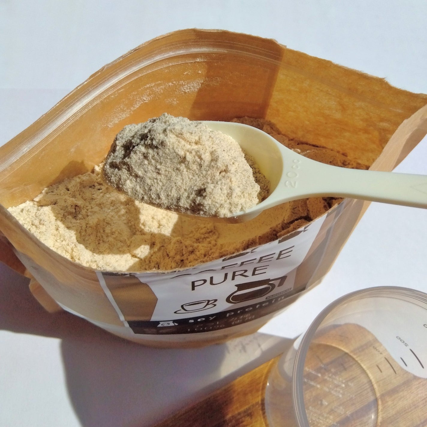 COFFEE PURE(ソイプロテイン)/ピュアパートナー/ソイプロテインを使ったクチコミ(3枚目)