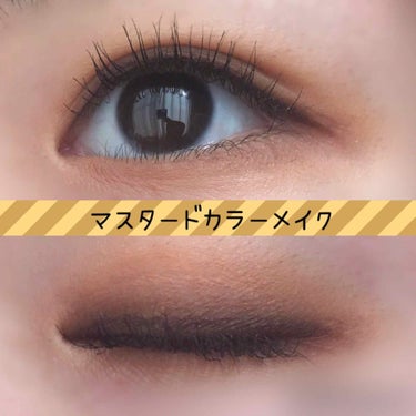 
＜マスタードカラーメイク＞

❀eye
▪makeuprevolution soph eyeshadowpalette
  cuppa tea→アイホール全体と下まぶた全体
  rosewood→二重