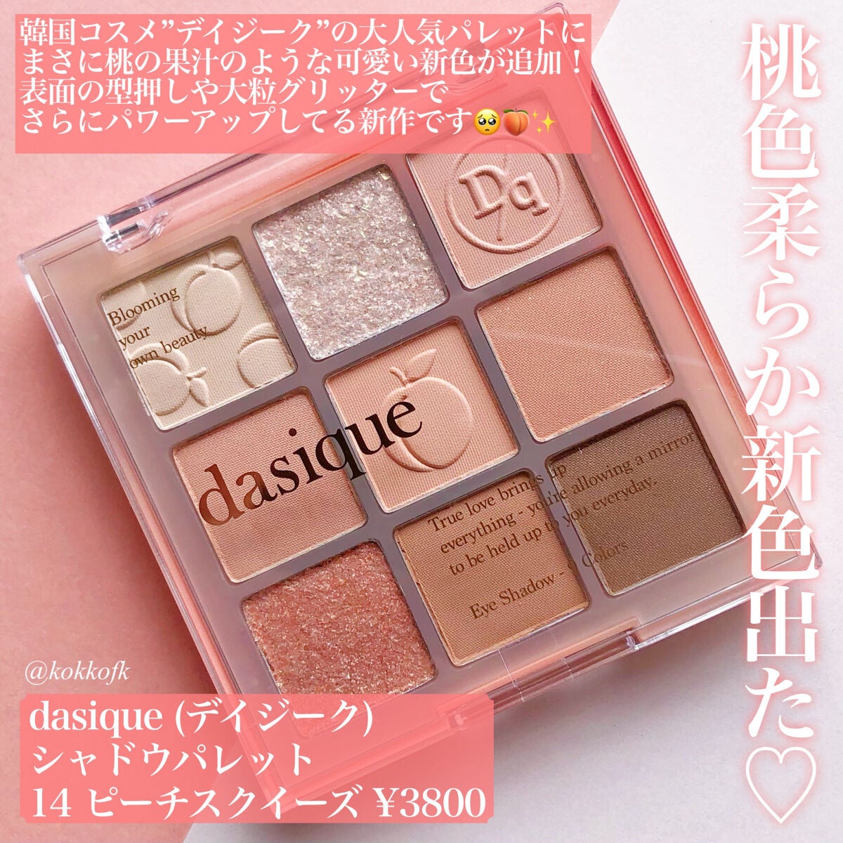 シャドウパレット/dasique/アイシャドウパレットを使ったクチコミ(2枚目)