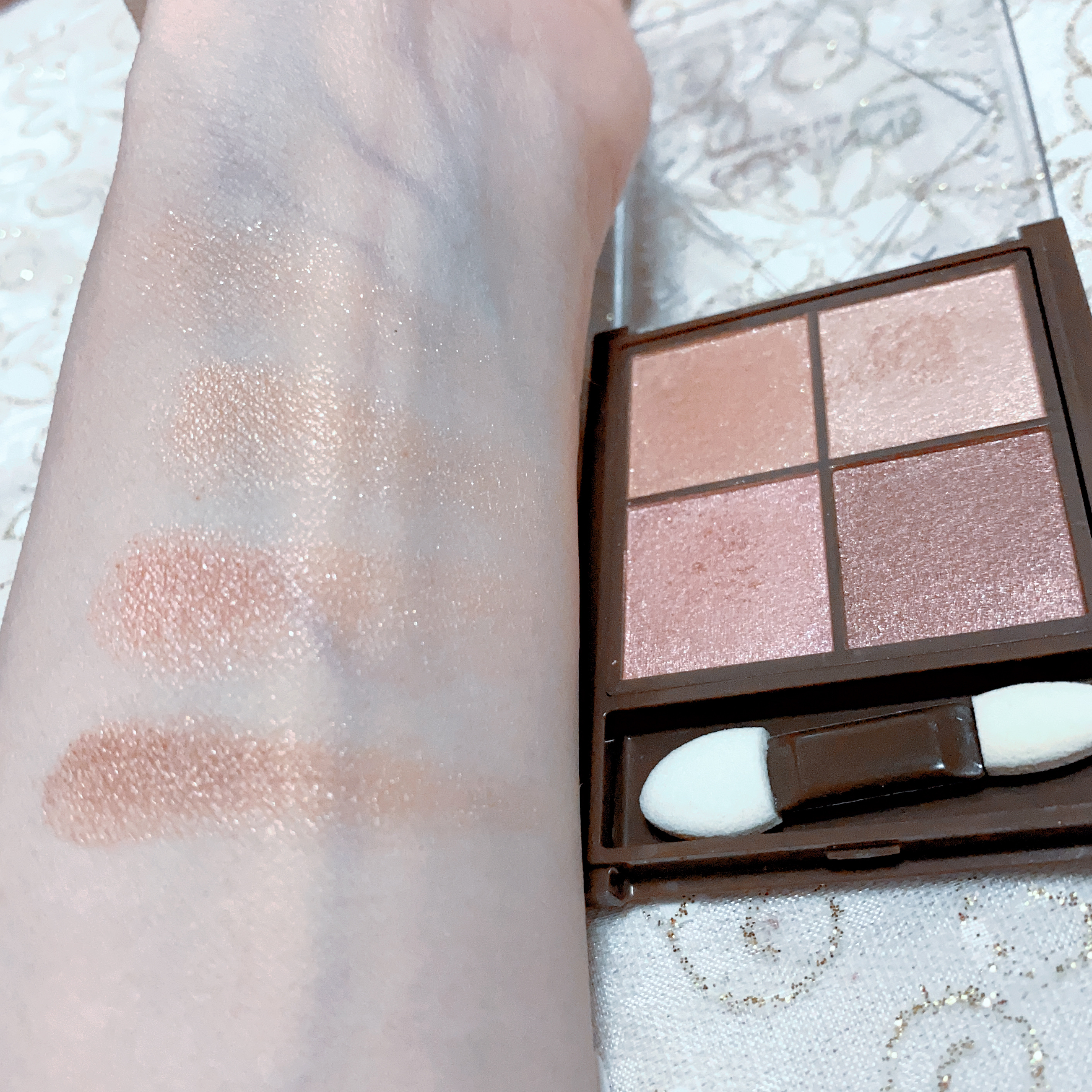 ニュアンスオンアイシャドウ 01 ウォームコーラル/CEZANNE/アイシャドウパレットを使ったクチコミ（3枚目）