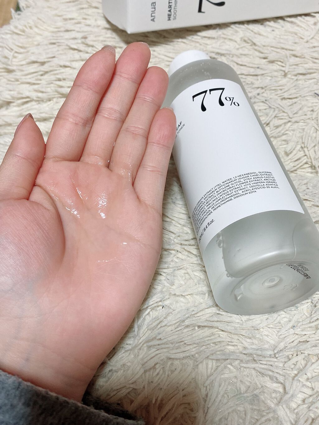 ドクダミ 77 スージングトナー/Anua/化粧水を使ったクチコミ（3枚目）