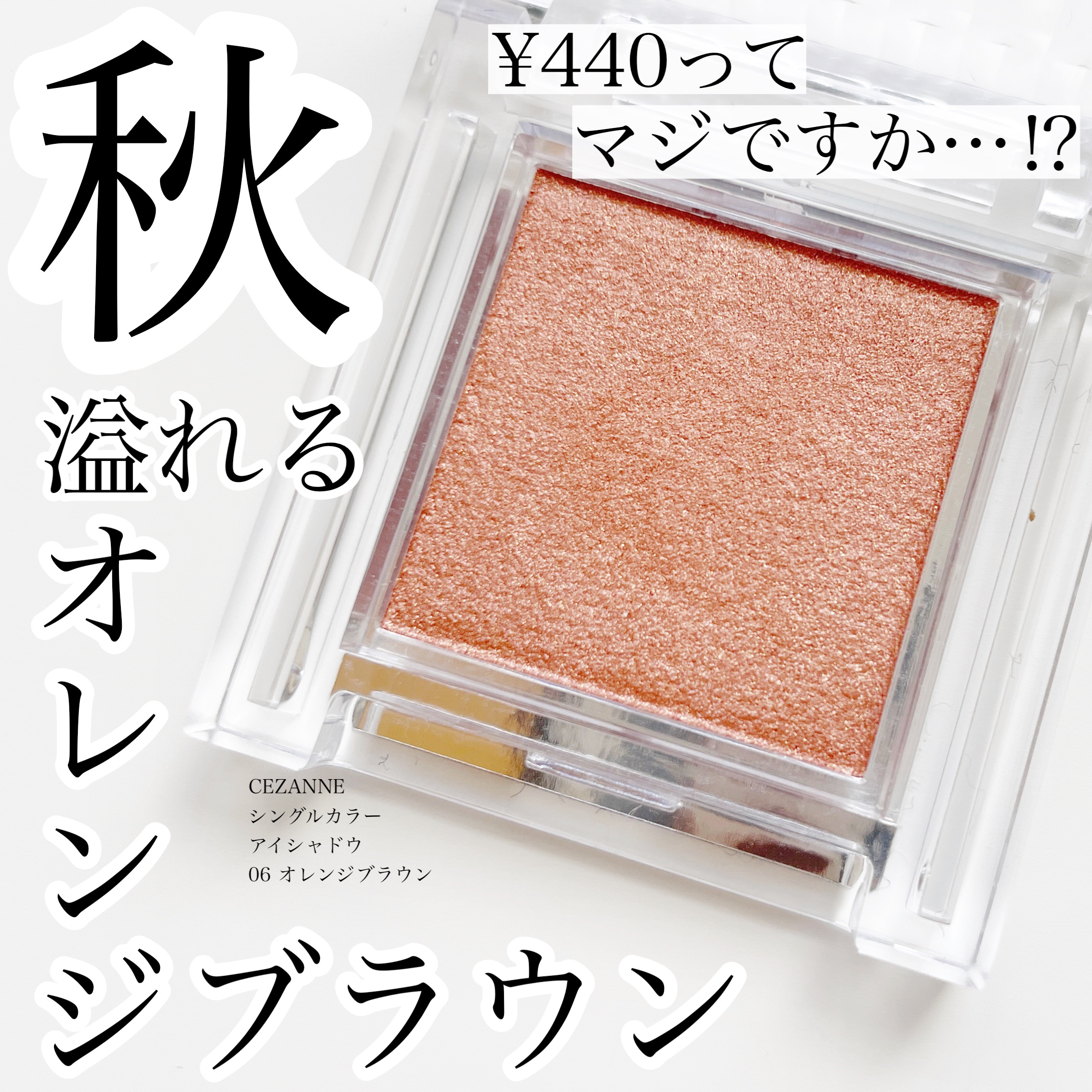 シングルカラーアイシャドウ/CEZANNE/単色アイシャドウを使ったクチコミ（1枚目）