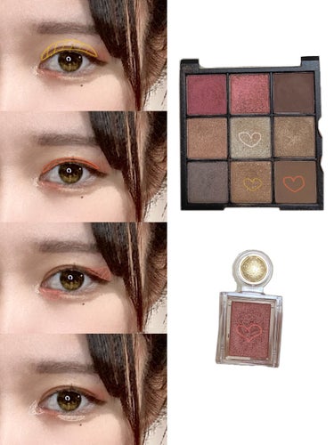 UR GLAM　BLOOMING EYE COLOR PALETTE/U R GLAM/アイシャドウパレットを使ったクチコミ（3枚目）