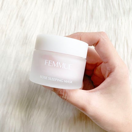 ローズウォーター スリーピングマスク/FEMMUE/フェイスクリームを使ったクチコミ(1枚目)