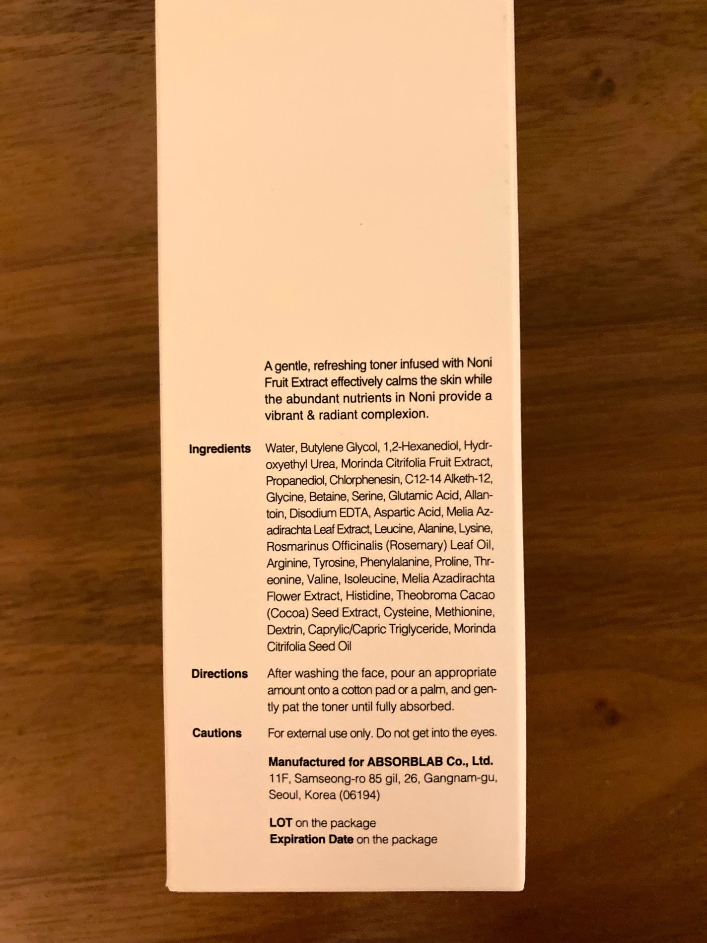 Noni Toner/celimax/化粧水を使ったクチコミ(3枚目)