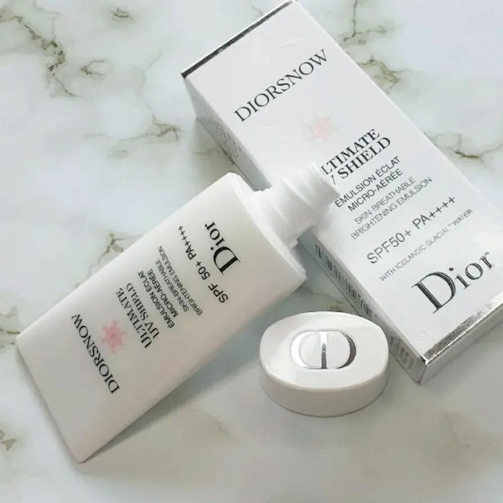 【旧】スノー アルティメット UVシールド 50+/Dior/日焼け止めミルクを使ったクチコミ(2枚目)