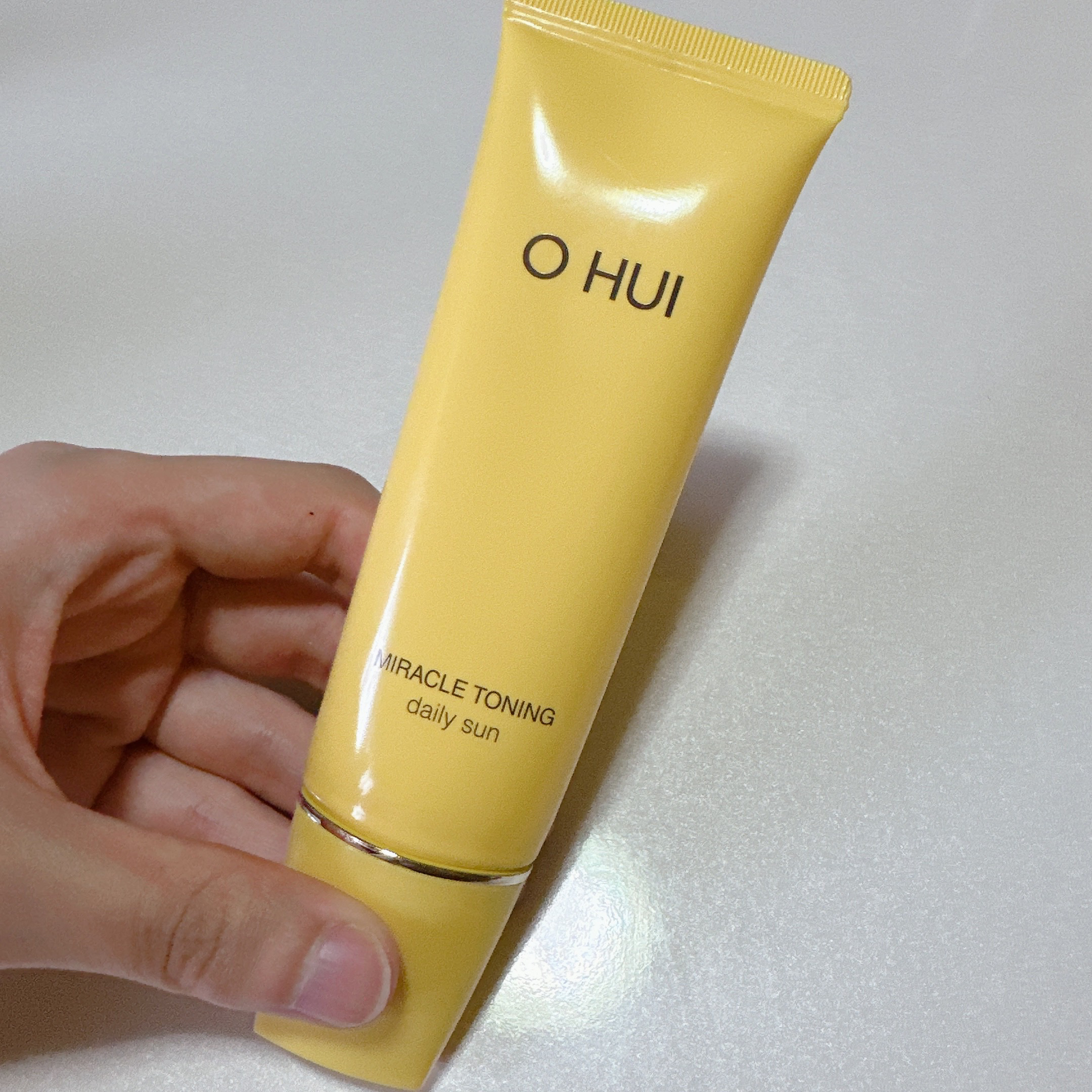 ミラクルトーニング デイリーサン/OHUI/日焼け止めミルクを使ったクチコミ（2枚目）