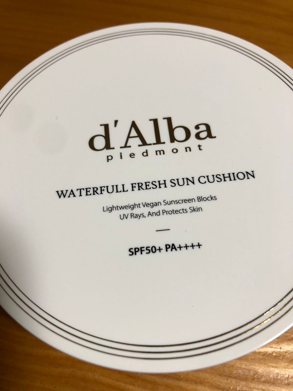 ウォータフルフレッシュサンクッション/ダルバ/日焼け止めローションを使ったクチコミ(1枚目)