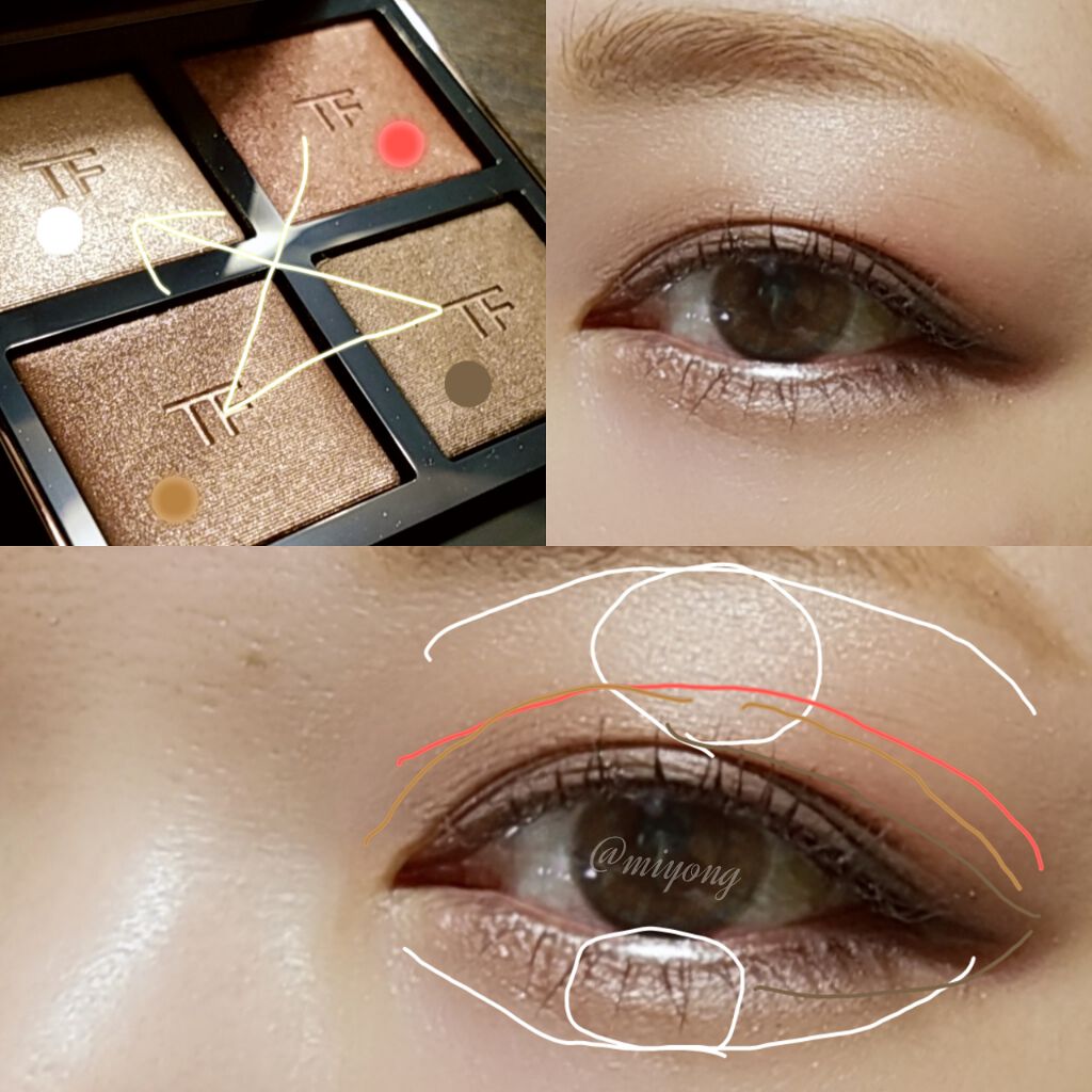 アイ カラー クォード/TOM FORD BEAUTY/アイシャドウパレットを使ったクチコミ（2枚目）