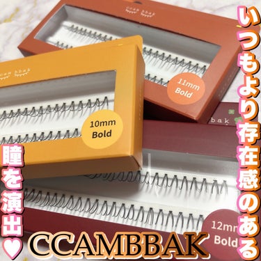 CCAM BBAKさまよりいただきました👀

【商品名】
カンパクオリジナル部分つけまつ毛Bold 
・10mm
・11mm
・12mm
＋グルー、ピンクツイザー

【特徴】
いつもより存在感のあるまつ