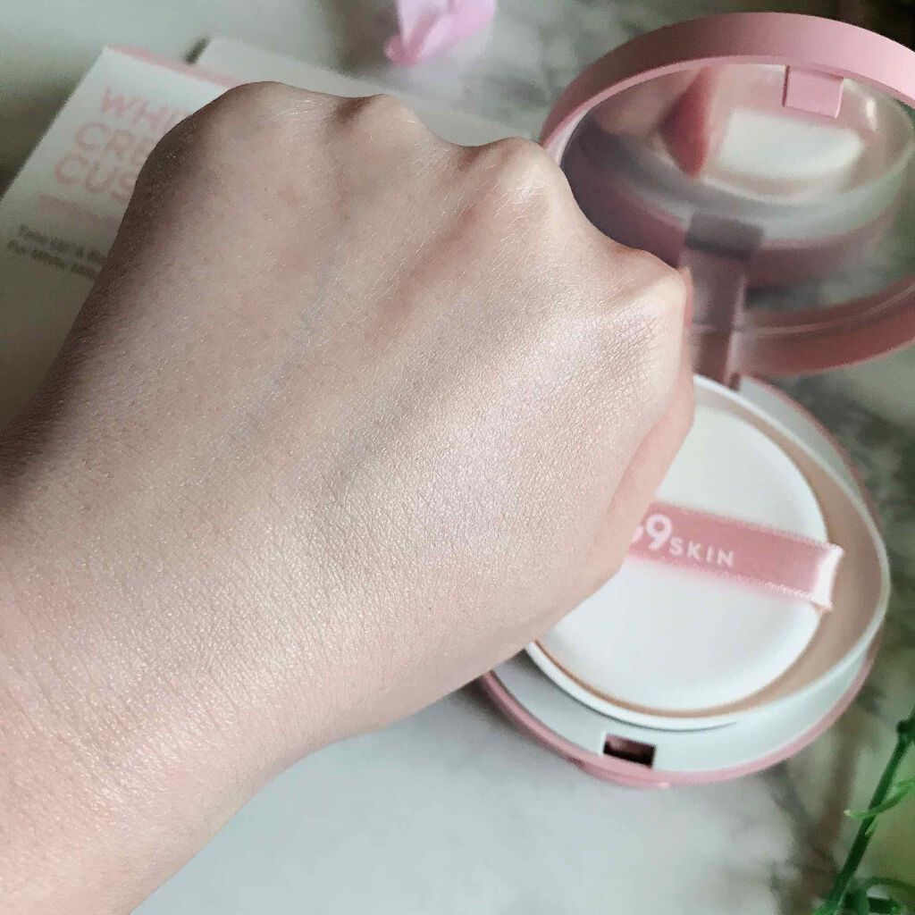 WHITE CREAMY CUSHION(ウユファンデ)/G9SKIN/化粧下地を使ったクチコミ（3枚目）