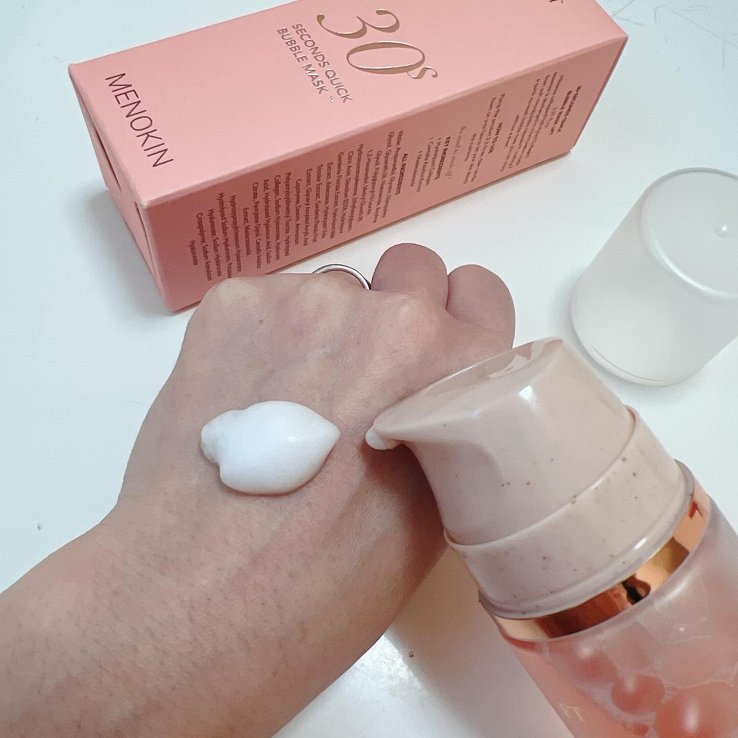 30秒クイックバブルマスク95ml リフト/MENOKIN/シートマスク・パックを使ったクチコミ（2枚目）