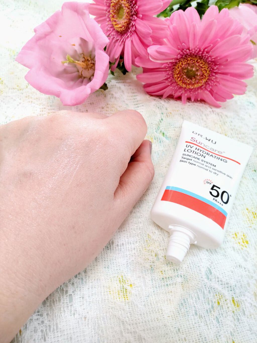 サンスクリーン+  モイスト日焼け止め＜日焼け止め＞/DR.WU/日焼け止めクリームを使ったクチコミ（3枚目）