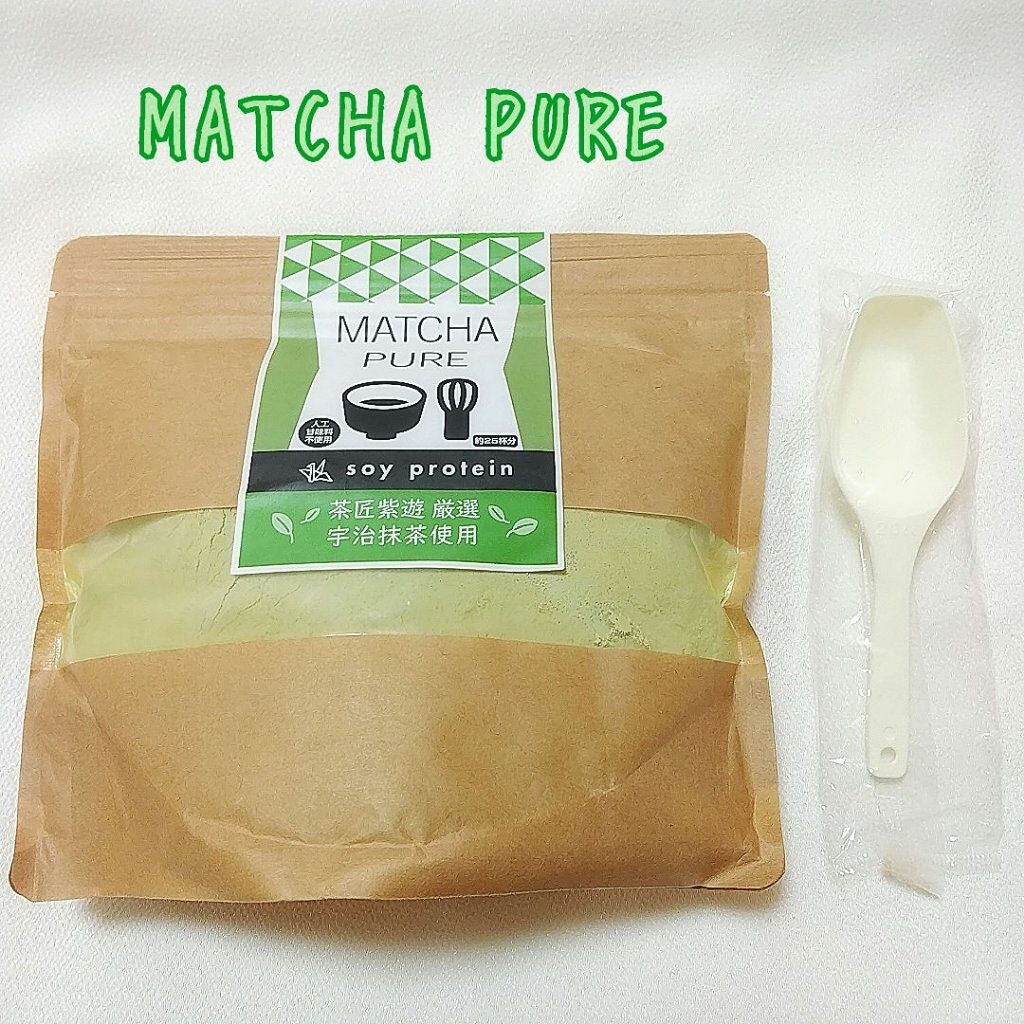MATCHA PURE(プロテインパウダー)/ピュアパートナー/ソイプロテインを使ったクチコミ(1枚目)
