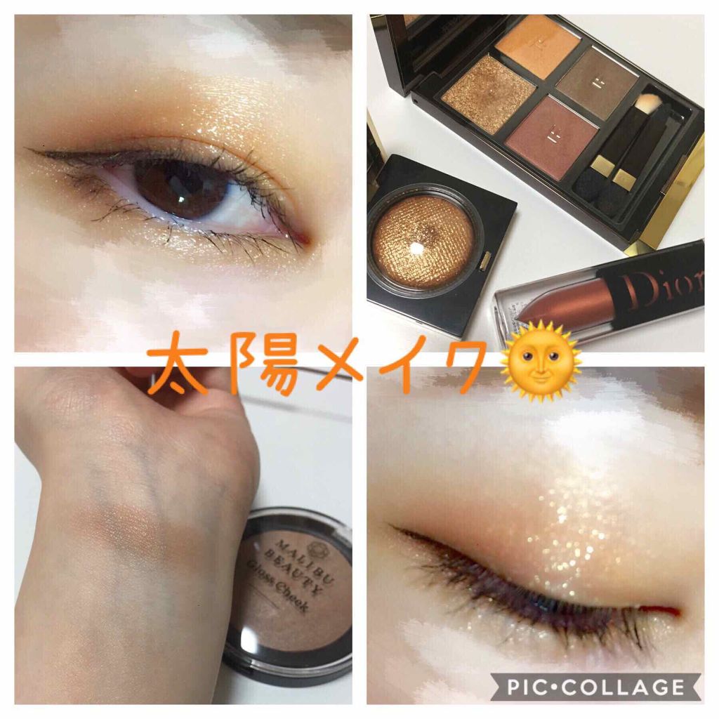 グロスチーク 05 パーフェクトブラウン/マリブビューティー/パウダーチークを使ったクチコミ（1枚目）