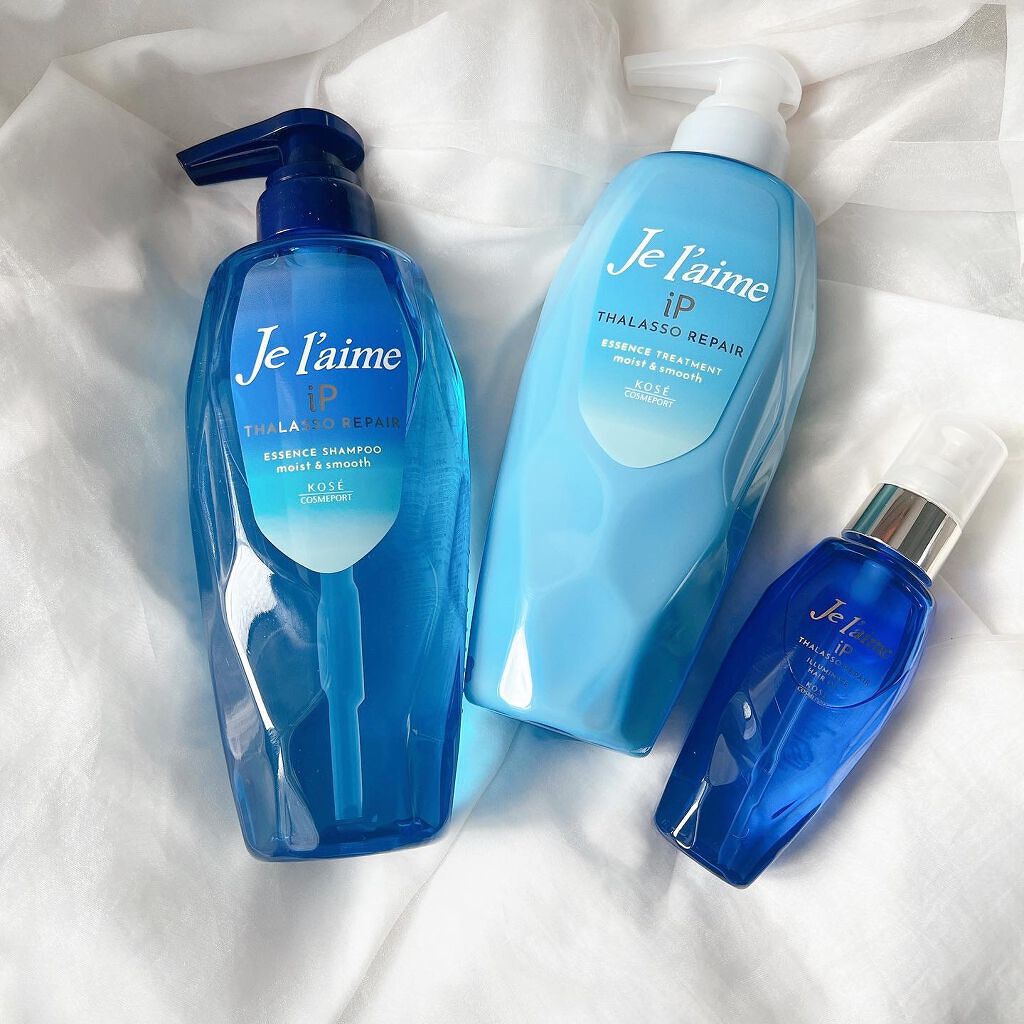 iP タラソリペア 補修美容液 シャンプー/トリートメント (モイスト&スムース)/Je l'aime/市販シャンプーを使ったクチコミ(1枚目)