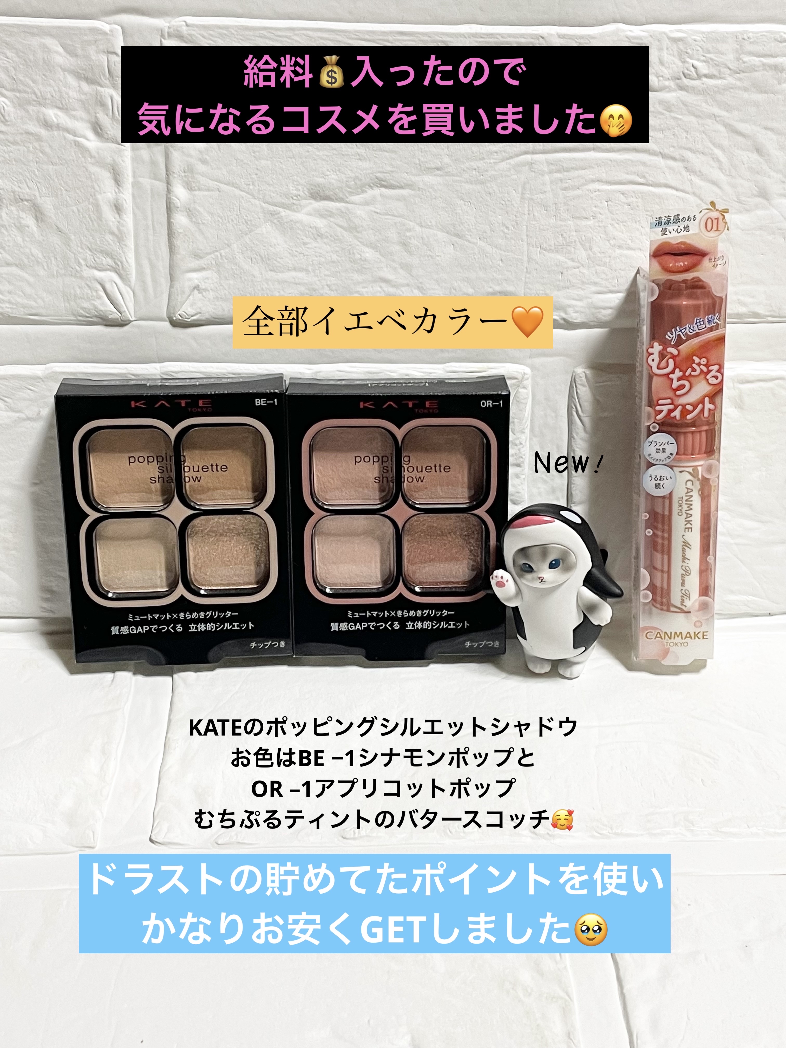 ケイト ポッピングシルエットシャドウ/KATE/アイシャドウパレットを使ったクチコミ（1枚目）